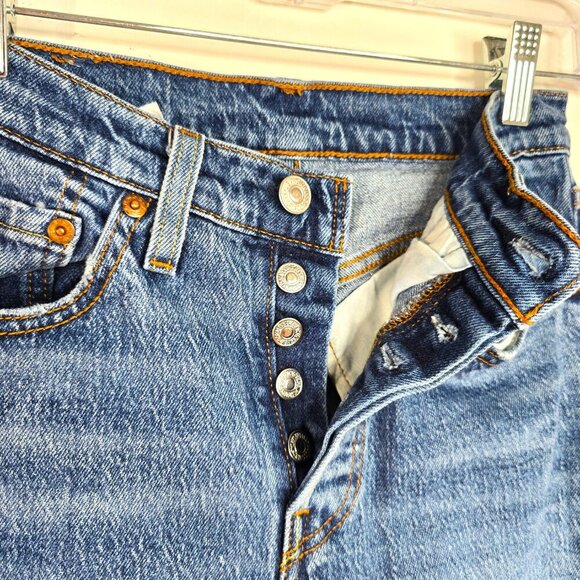Vintage Levi’s 501 Red Tag Button Fly Denim Jeans Skinny Denim Jeans - Picture 3 of 8